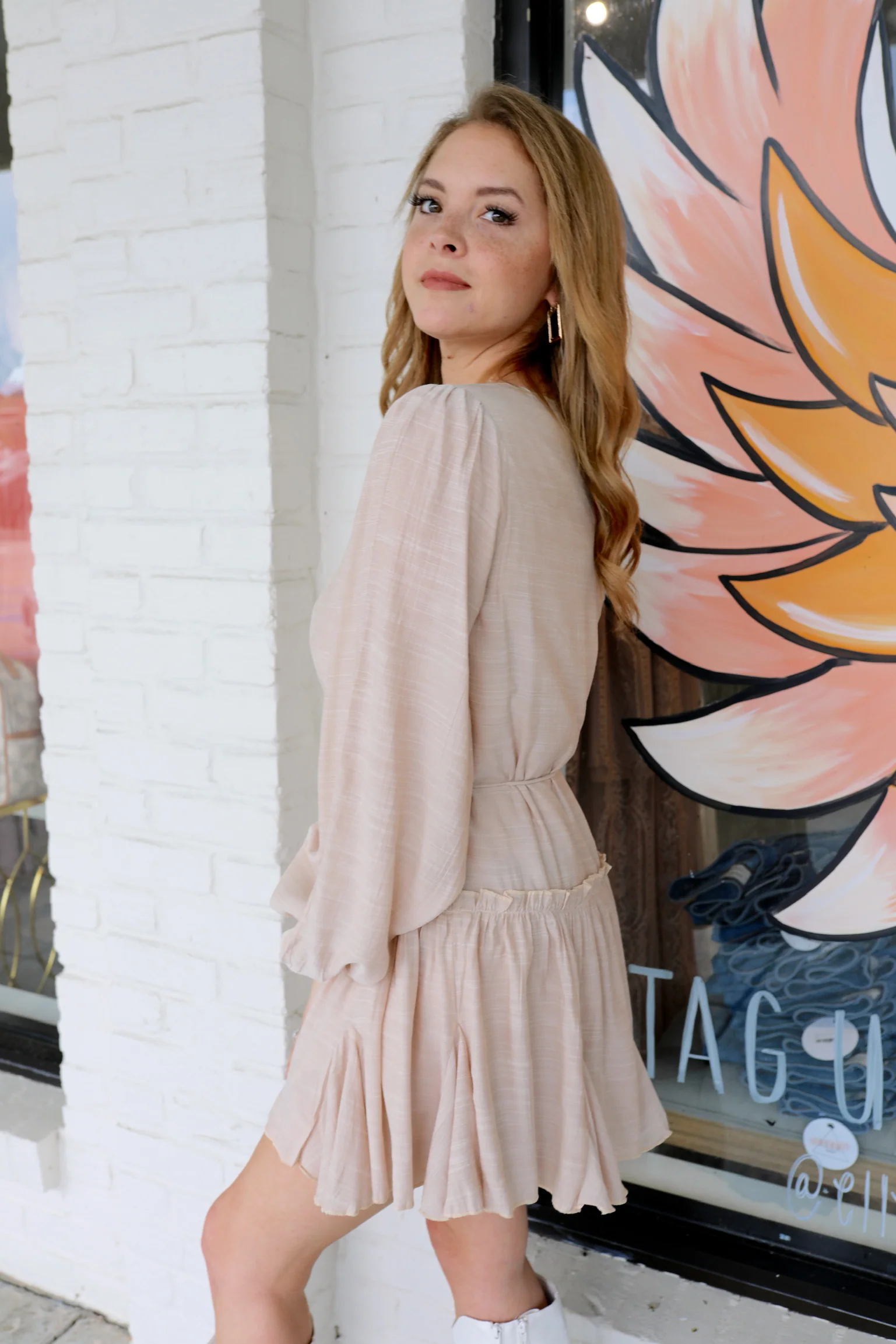 SIZE LARGE All For You Ruffle Dress - Image 10