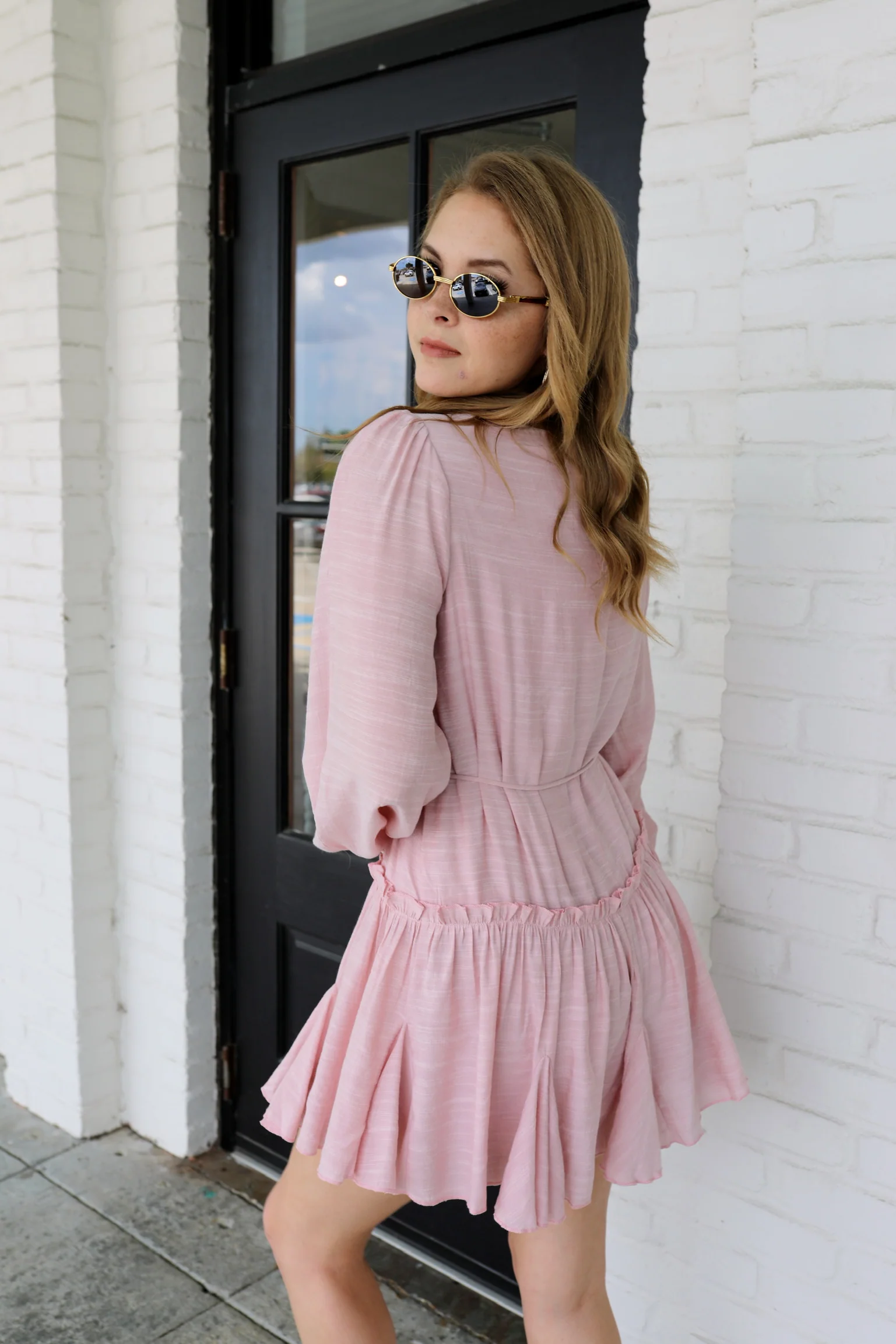 SIZE LARGE All For You Ruffle Dress - Image 4