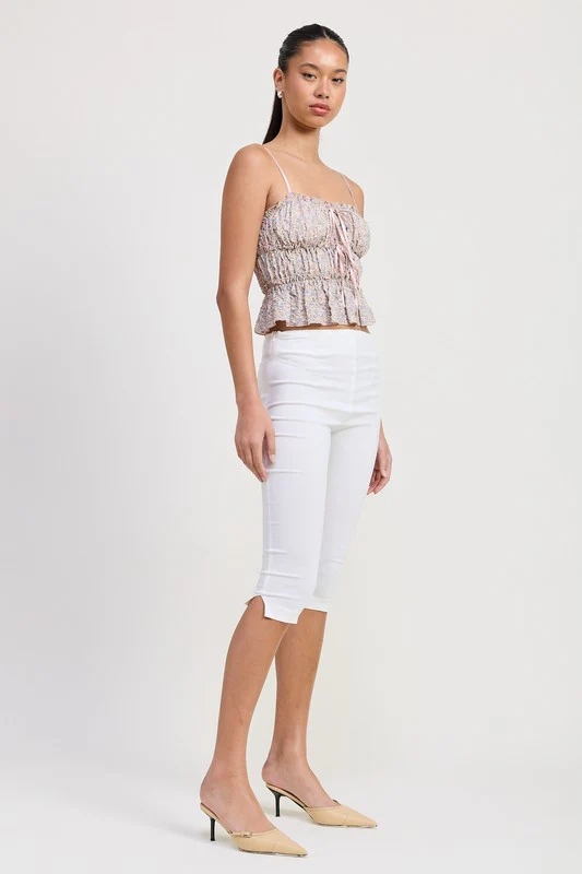 MALEY FLORAL TIERED  RUFFLE TOP - Image 8