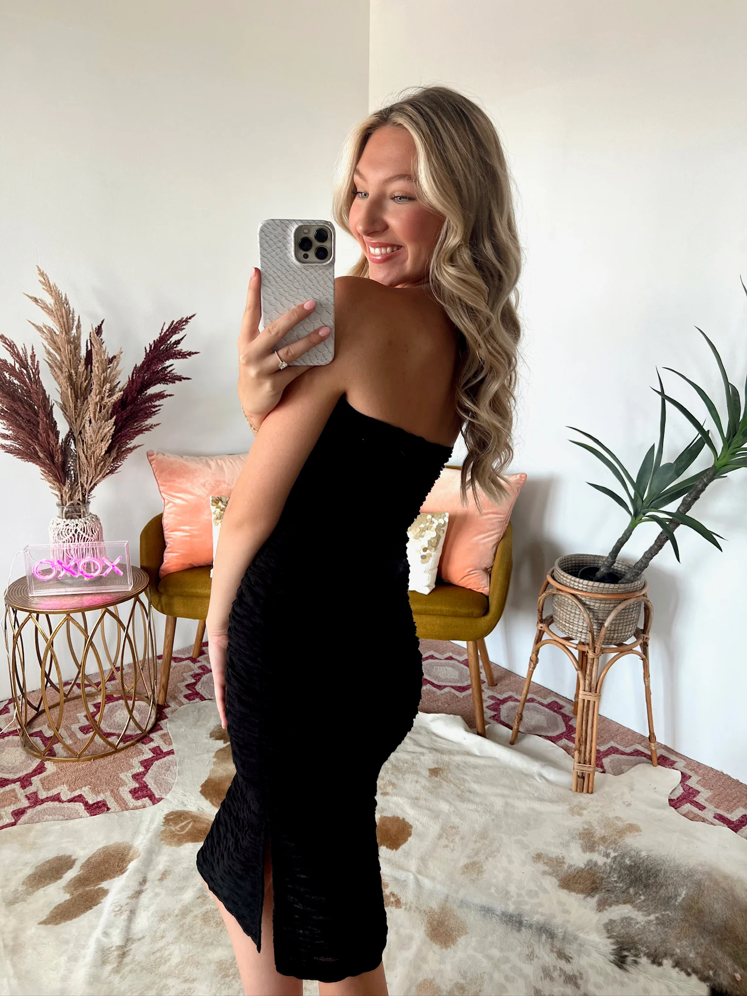 SIZE LARGE Jaclyn Strapless Bodycon Dress - Image 10