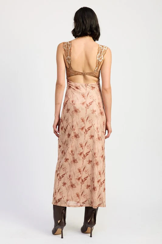 LONI LACE CONTRAST MAXI DRESS - Image 7