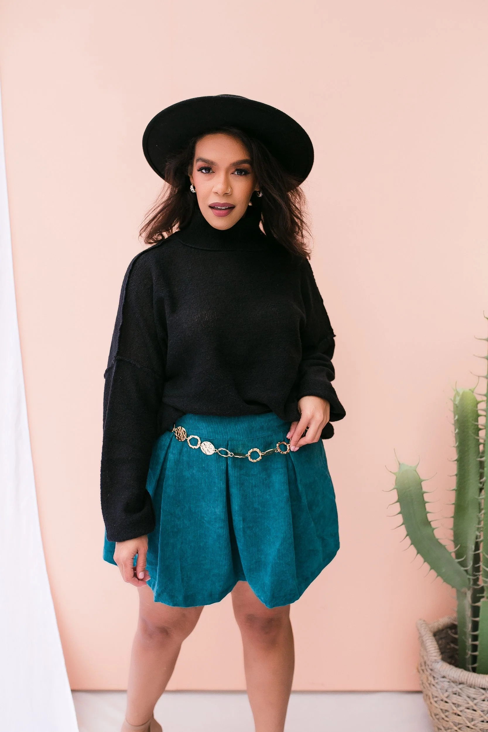 PLUS SIZE Graycen Corduroy Skort - Image 4