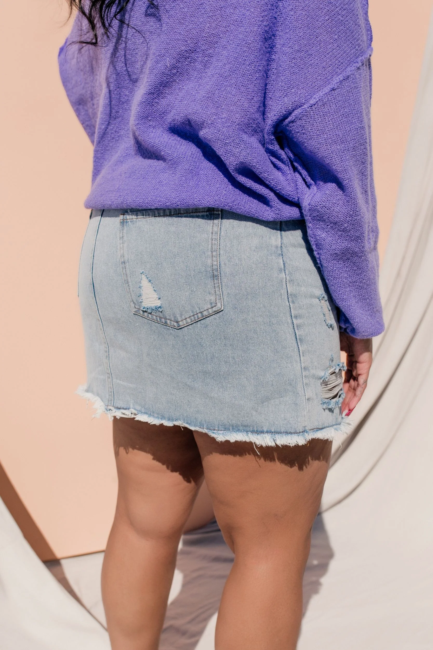 PLUS SIZE Owen Denim Skirt - Image 5