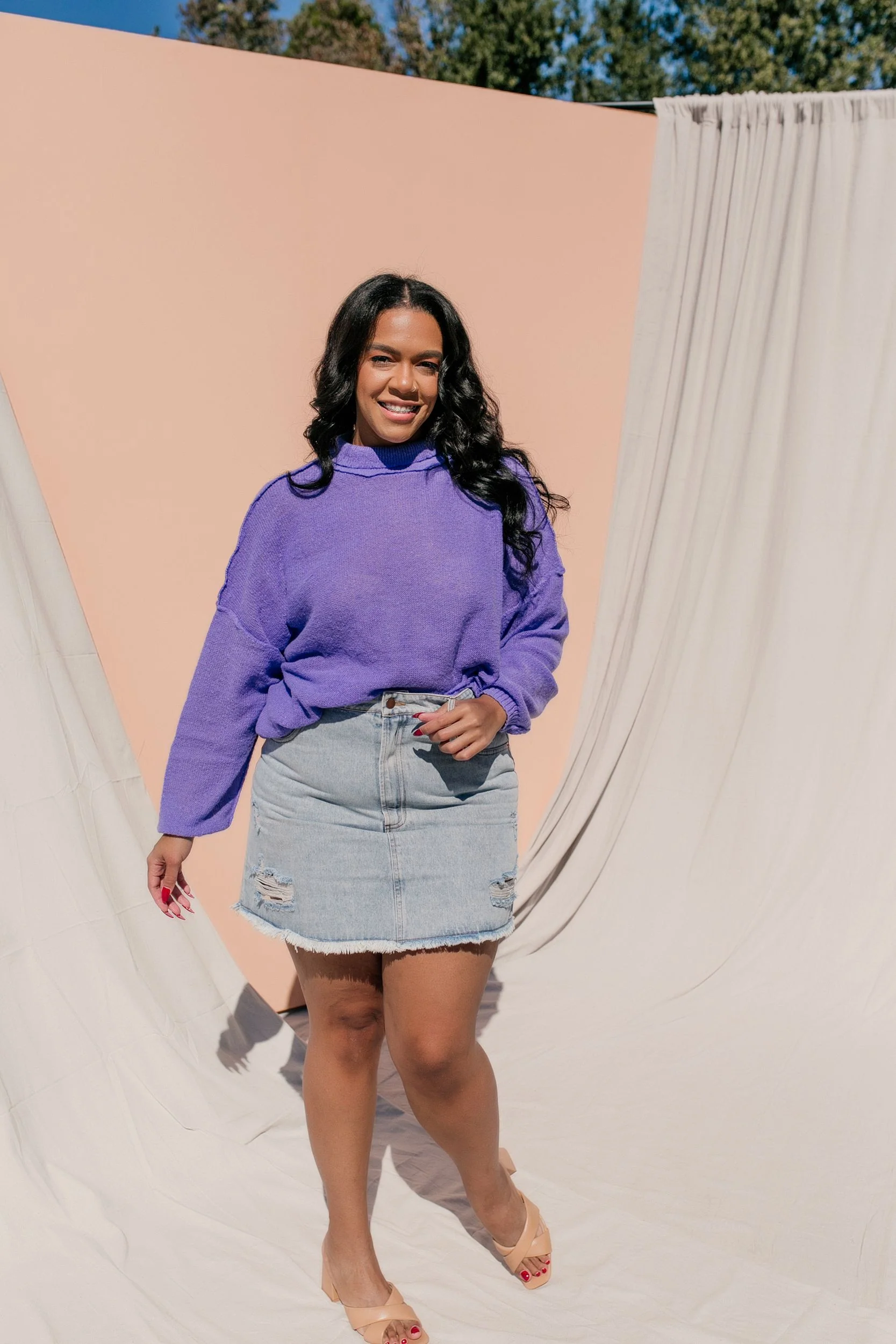 PLUS SIZE Owen Denim Skirt - Image 6