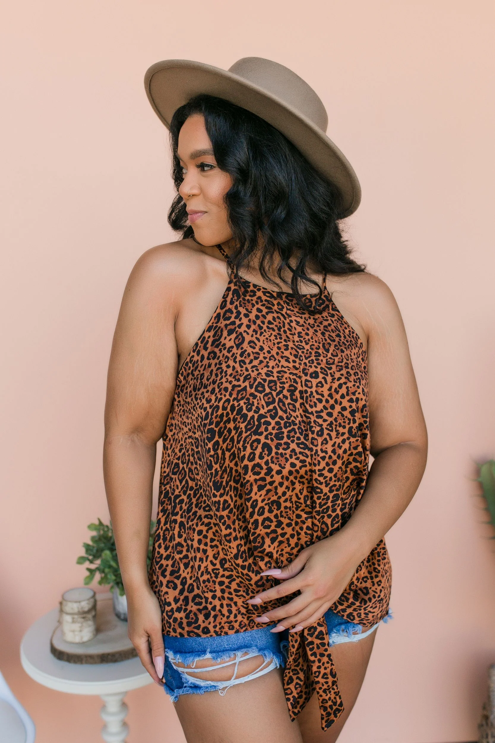 SIZE 1XL PLUS SIZE Thea Leopard Blouse - Image 4