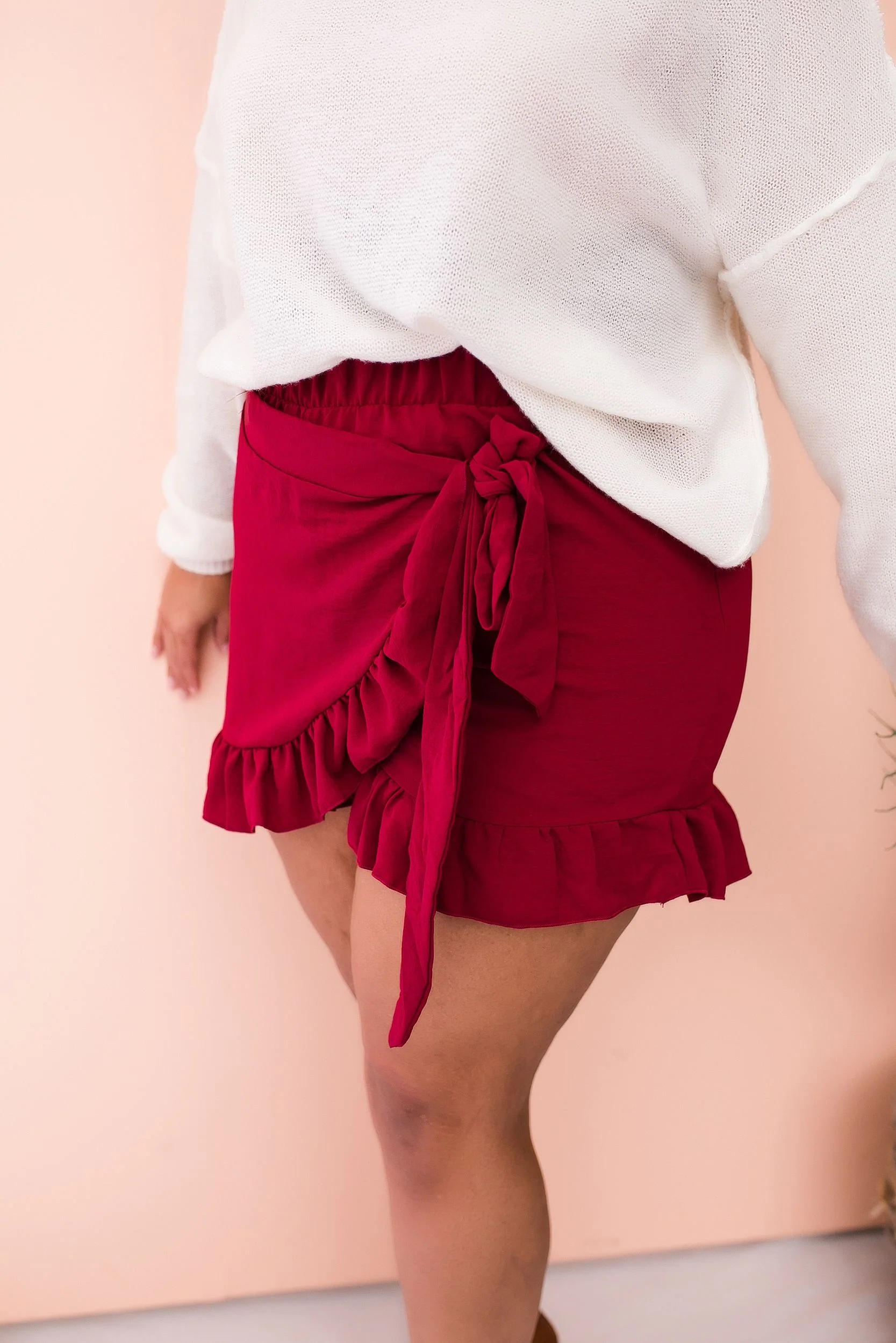 PLUS SIZE Throwback Ruffle Skort - Image 6