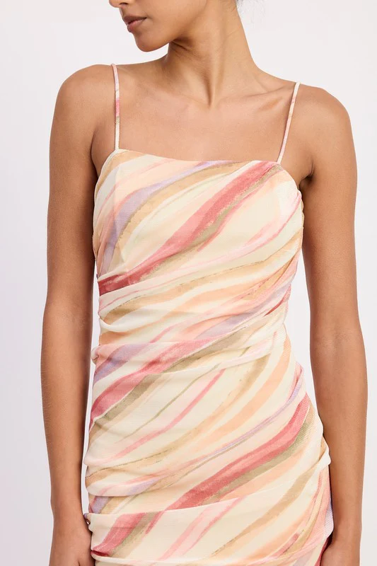 CORA RUCHED MIDI DRESS - Image 3