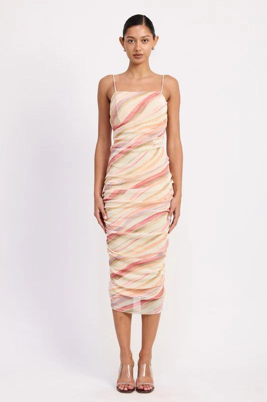 CORA RUCHED MIDI DRESS - Image 6