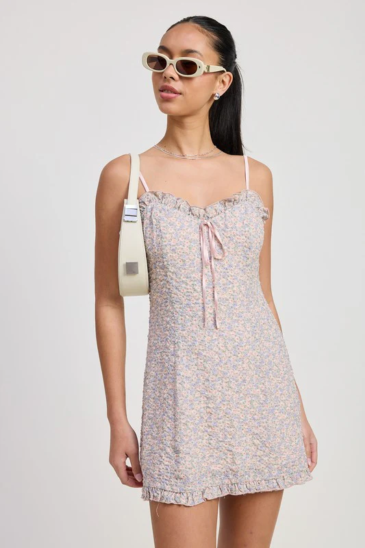 SAMANTHA RUFFLE MINI FLORAL DRESS - Image 14