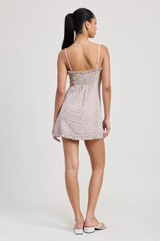 SAMANTHA RUFFLE MINI FLORAL DRESS - Image 8