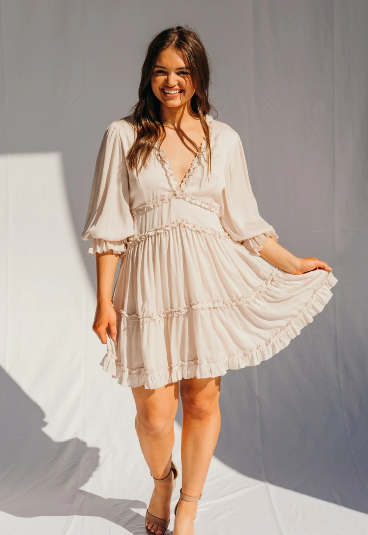 SIZE LARGE Vienna Ruffle Dress - Image 8